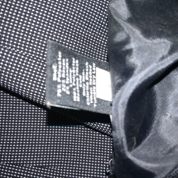 Ann Taylor black micro check sleeveless sheath dress sz 8 back zip vent lined - Picture 8 of 8